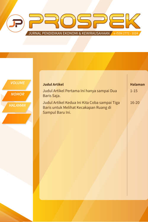 					View Vol. 8 No. 1 (2026): PROSPEK
				